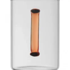Kubek szklany 250 ml EDDA / Czerwony 8234005