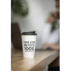 Kubek termiczny americano® o pojemności 350 ml z materiałów pochodzących z recyklingu / Czarny 21069100