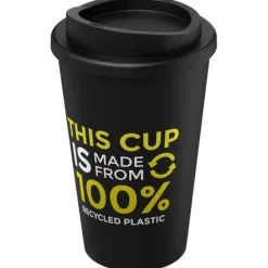 Kubek termiczny americano® o pojemności 350 ml z materiałów pochodzących z recyklingu / Czarny 21069100