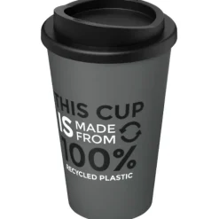 Kubek termiczny americano® o pojemności 350 ml z materiałów pochodzących z recyklingu / Szary 21069182