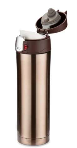Kubek termiczny LOCK 440 ml / Brązowy 17636-09