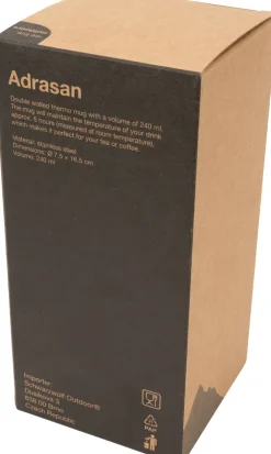 Kubek termiczny 240 ml ADRASAN Schwarzwolf / Czarny F5106000AJ303