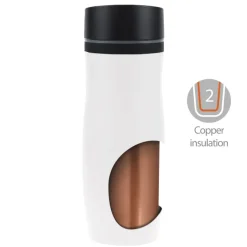 Kubek termiczny 375 ml Air Gifts | Mary / Biały V4987-02