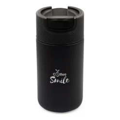 Kubek termiczny 400 ml Air Gifts z ceramiką | Nabila / Czarny VA050-03