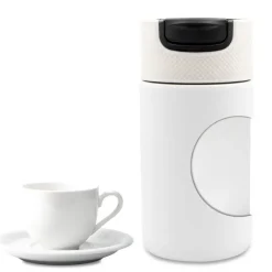 Kubek termiczny 400 ml Air Gifts z ceramiką | Nabila / Biały VA050-02