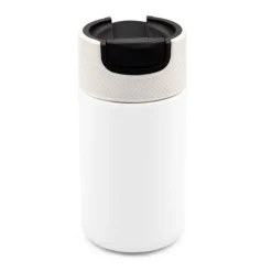 Kubek termiczny 400 ml Air Gifts z ceramiką | Nabila / Biały VA050-02