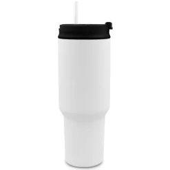 Kubek termiczny 1100 ml Air Gifts z ergonomicznym uchwytem | Ony / Biały VA094-02