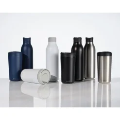 Kubek termiczny 400 ml Avira Alix / Srebrny P438.1002