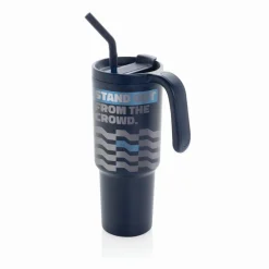 Kubek termiczny 900 ml Graphic 360 / Niebieski P437.3225