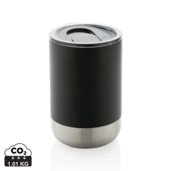 Kubek termiczny 360 ml, stal nierdzewna z recyklingu / Czarny P433.061