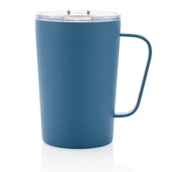 Kubek termiczny 420 ml, stal nierdzewna z recyklingu / Niebieski P433.055
