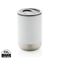 Kubek termiczny 360 ml, stal nierdzewna z recyklingu / Biały P433.063