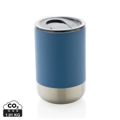 Kubek termiczny 360 ml, stal nierdzewna z recyklingu / Niebieski P433.065