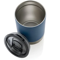 Kubek termiczny 360 ml, stal nierdzewna z recyklingu / Niebieski P433.065