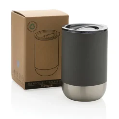 Kubek termiczny 360 ml, stal nierdzewna z recyklingu / Szary P433.062