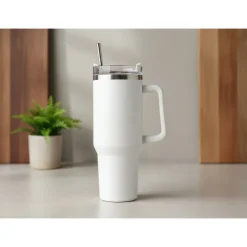 Kubek termiczny 1200 ml z ergonomicznym uchwytem | Stasimus / Biały VA060-02