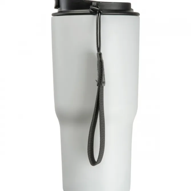 Kubek termiczny 550 ml ze stali z recyklingu DANA / Biały 8523906