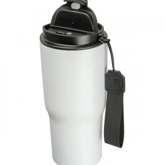 Kubek termiczny 550 ml ze stali z recyklingu DANA / Biały 8523906