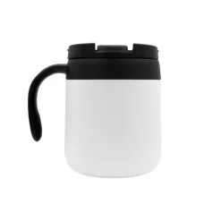Kubek termiczny 400 ml z rączką | Wyatt / Biały V4838-02