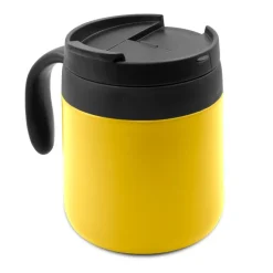 Kubek termiczny 400 ml z rączką | Wyatt / żółty V4838-08
