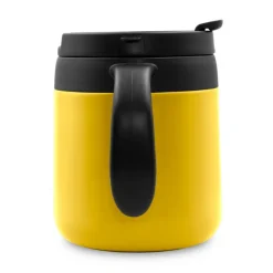 Kubek termiczny 400 ml z rączką | Wyatt / żółty V4838-08