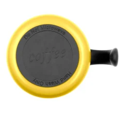 Kubek termiczny 400 ml z rączką | Wyatt / żółty V4838-08