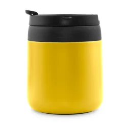 Kubek termiczny 400 ml z rączką | Wyatt / żółty V4838-08