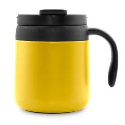 Kubek termiczny 400 ml z rączką | Wyatt / żółty V4838-08