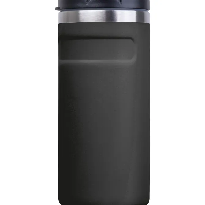Kubek termiczny ze stali z recyklingu 450 ml SILVIO / Czarny 8536503