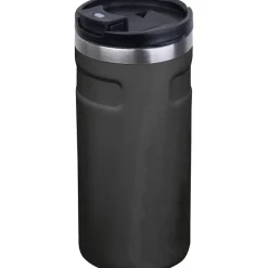 Kubek termiczny ze stali z recyklingu 450 ml SILVIO / Czarny 8536503