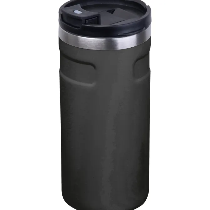Kubek termiczny ze stali z recyklingu 450 ml SILVIO / Czarny 8536503