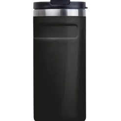 Kubek termiczny ze stali z recyklingu 450 ml SILVIO / Czarny 8536503