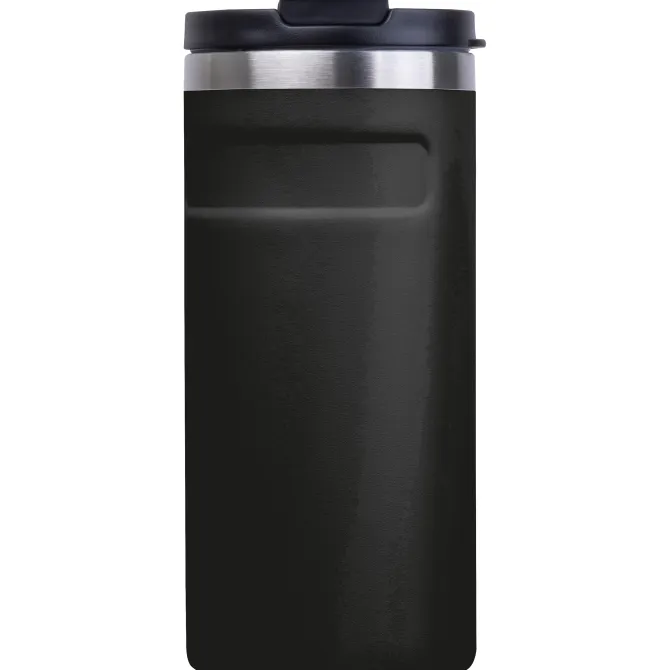 Kubek termiczny ze stali z recyklingu 450 ml SILVIO / Czarny 8536503