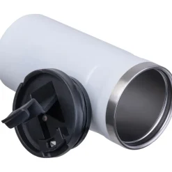 Kubek termiczny ze stali z recyklingu 450 ml SILVIO / Biały 8536506