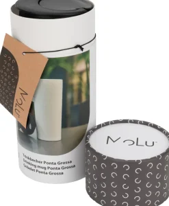 Kubek termiczny z recyklingu PONTA GROSSA MoLu 450 ml / Biały 481306