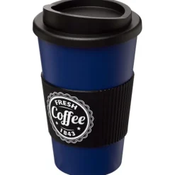 Kubek termiczny z serii Americano® o pojemności 350 ml z uchwytem / Czarny 21000201