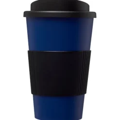 Kubek termiczny z serii Americano® o pojemności 350 ml z uchwytem / Niebieski 21000214