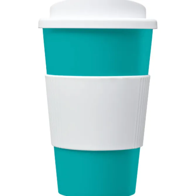 Kubek termiczny z serii Americano® o pojemności 350 ml z uchwytem / Błękitny 21000219