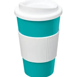 Kubek termiczny z serii Americano® o pojemności 350 ml z uchwytem / Błękitny 21000219