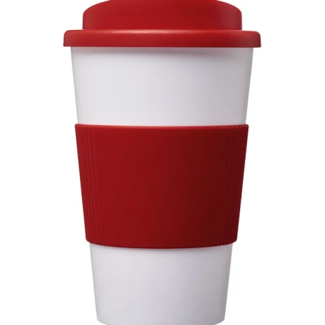 Kubek termiczny z serii Americano® o pojemności 350 ml z uchwytem / Biały 21000210