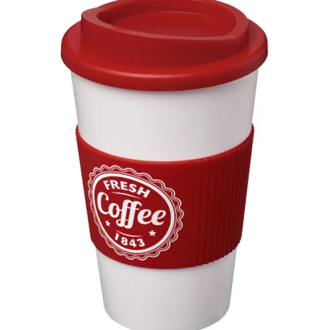 Kubek termiczny z serii Americano® o pojemności 350 ml z uchwytem / Biały 21000210
