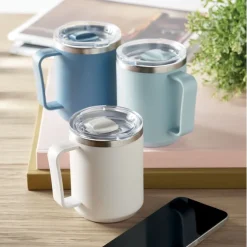 Kubek z 2 ściankami 400 ml / Bialy MO2900-06