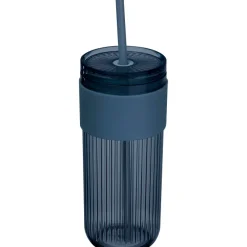 Kubek ze słomką 660 ml SOLEDAD / Granatowy 8552944