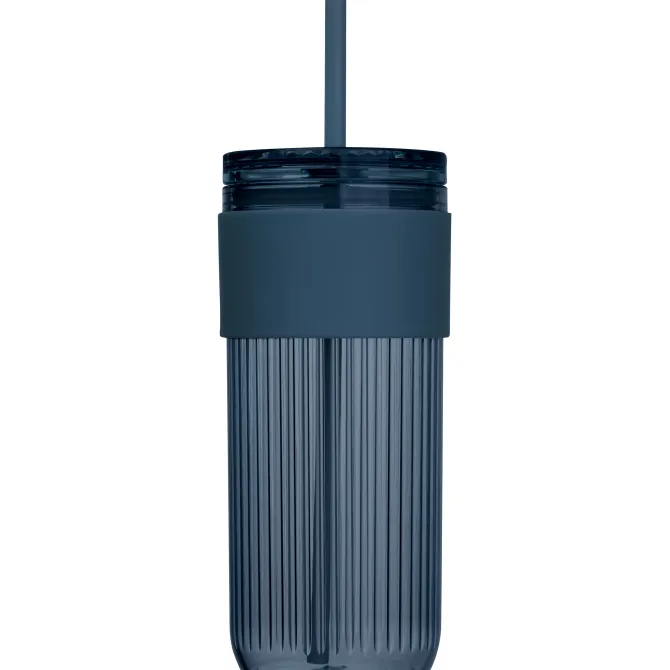 Kubek ze słomką 660 ml SOLEDAD / Granatowy 8552944