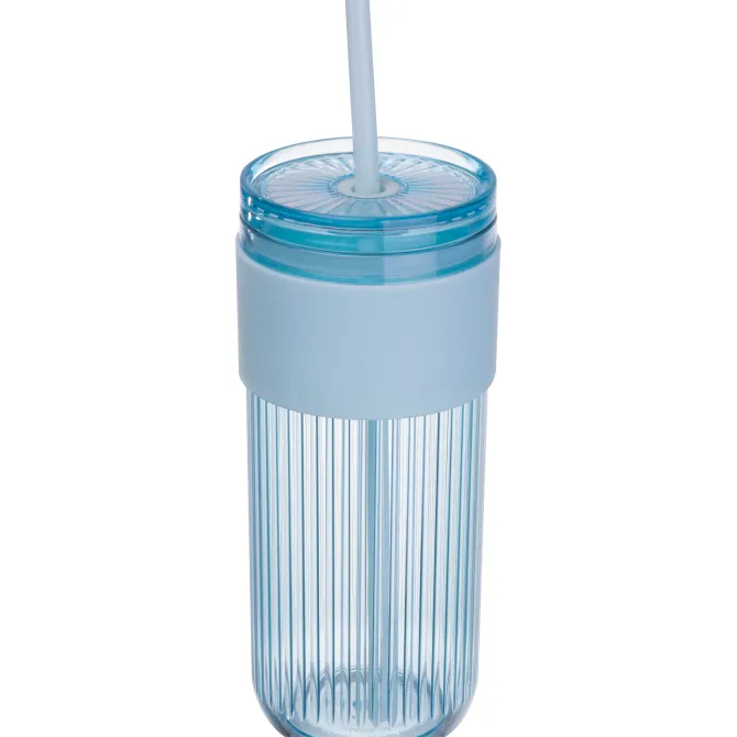 Kubek ze słomką 660 ml SOLEDAD / Jasnoniebieski 8552924
