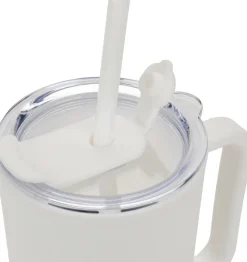 Kubek ze słomką XXL 1200 ml TEODORA / Biały 8468606