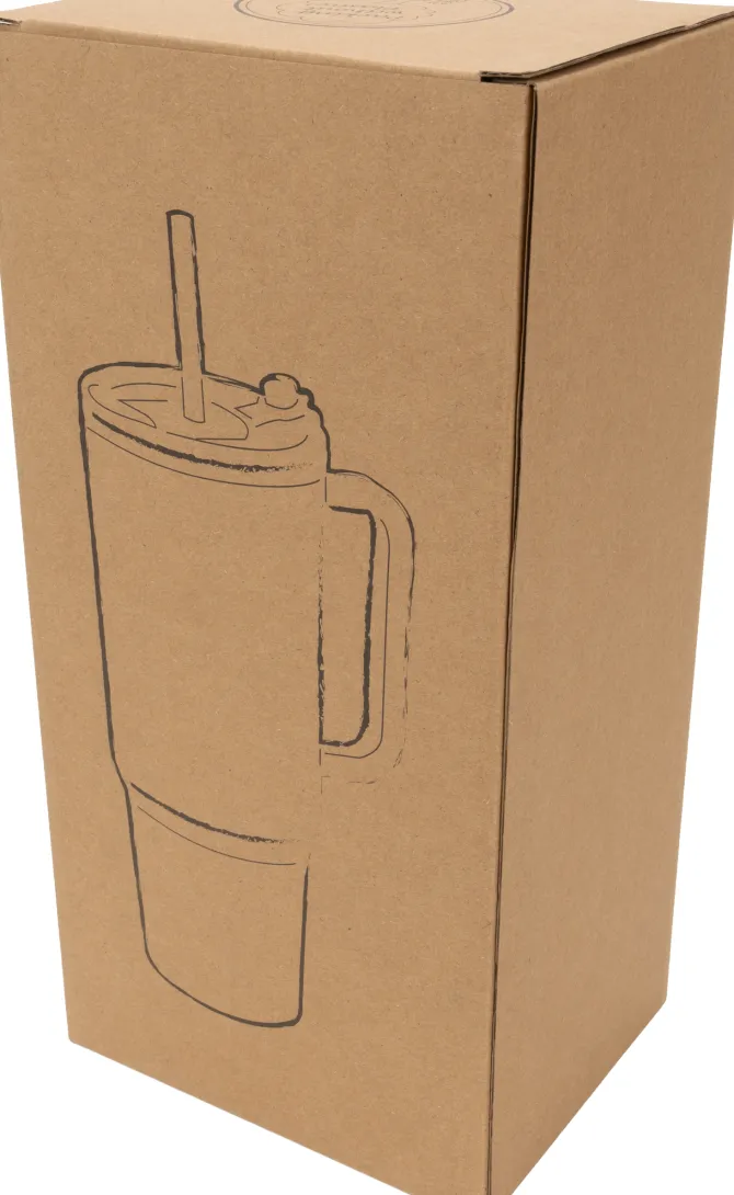 Kubek ze słomką XXL 1200 ml TEODORA / Czarny 8468603