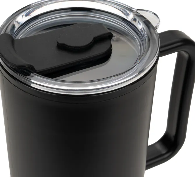 Kubek ze słomką XXL 1200 ml TEODORA / Czarny 8468603