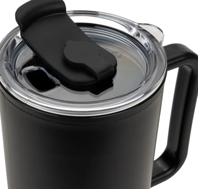 Kubek ze słomką XXL 1200 ml TEODORA / Czarny 8468603