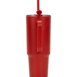 Kubek ze słomką XXL 1200 ml TEODORA / Czerwony 8468605